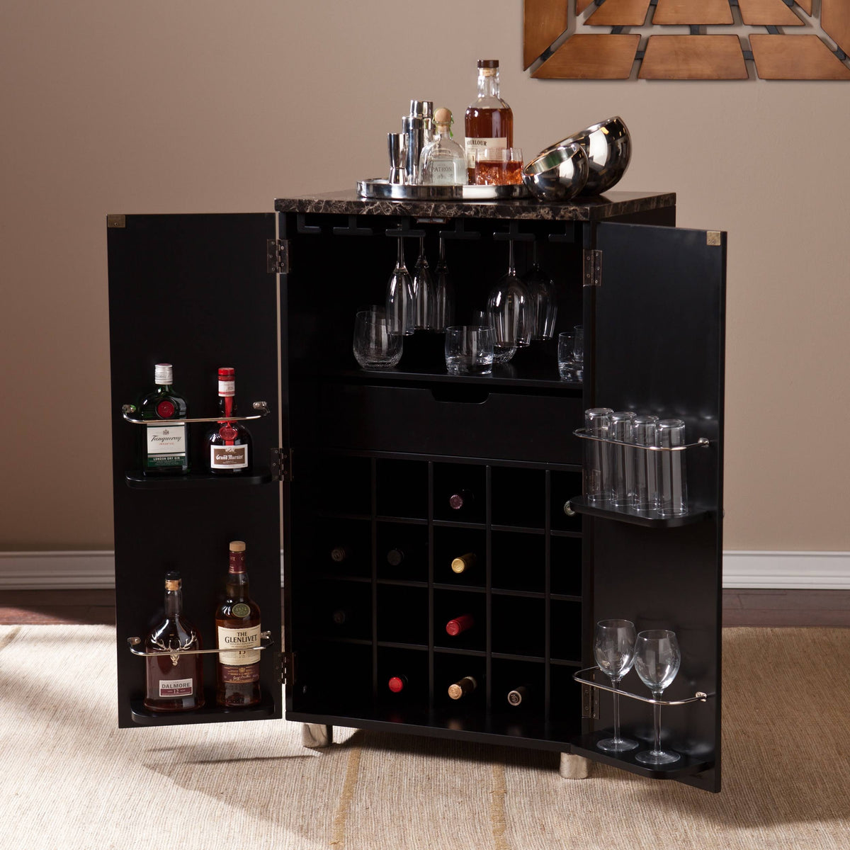 Black Bar Cabinet S6247