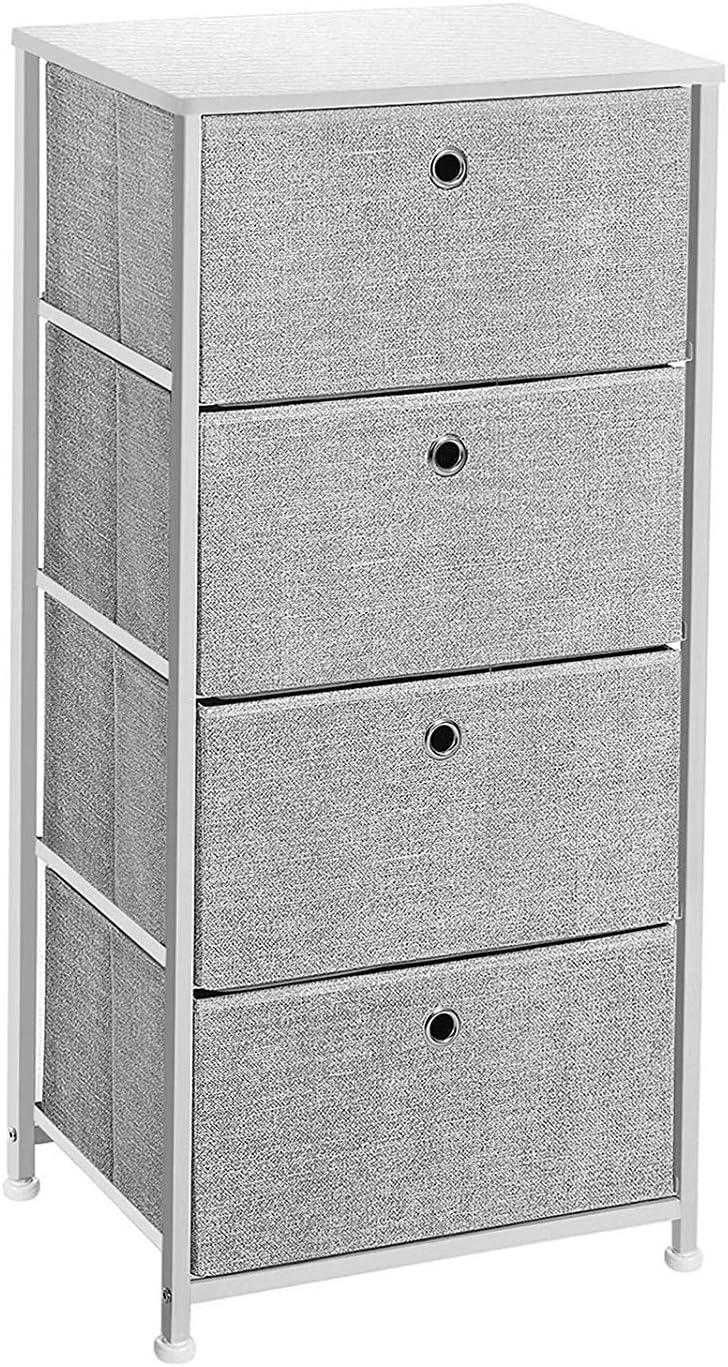 Narrow Dresser with 4 Fabric Drawers O8282