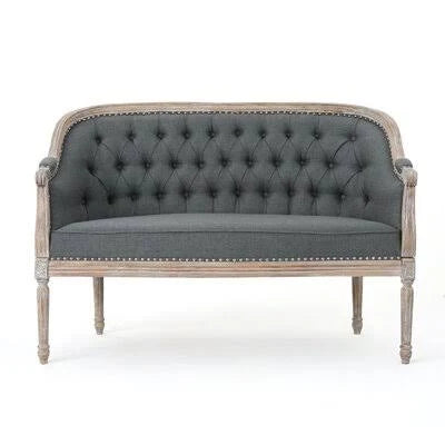 Dark Brown Loveseat W914