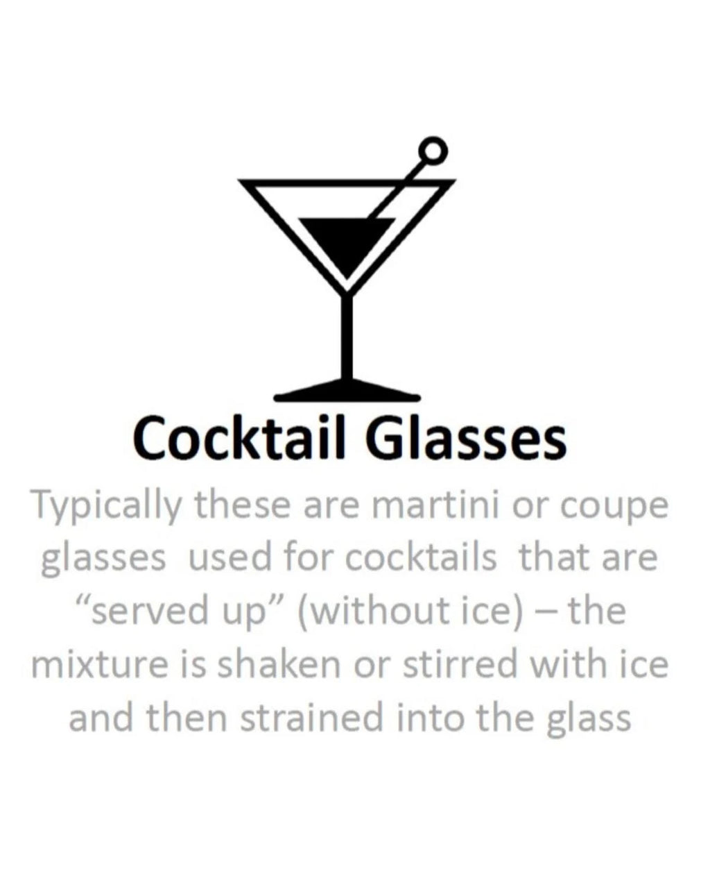 Black Stem Martini Glasses Set of 4 L597701