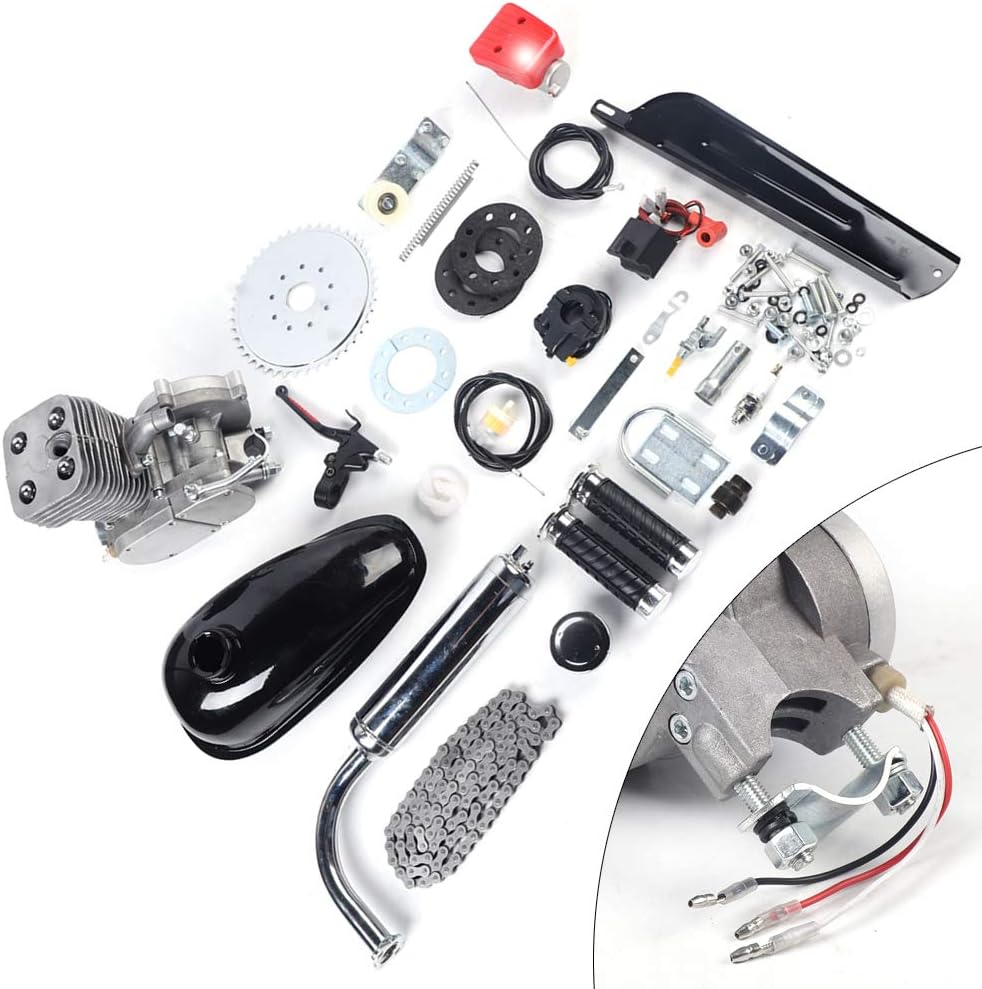 100cc 2 Stroke Petrol Gas Engine Kit for 26-28" V-Frame Bicycles B32212