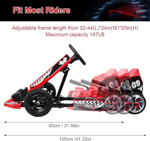 16 MPH Electric Drift Kart with 350W Motor K943