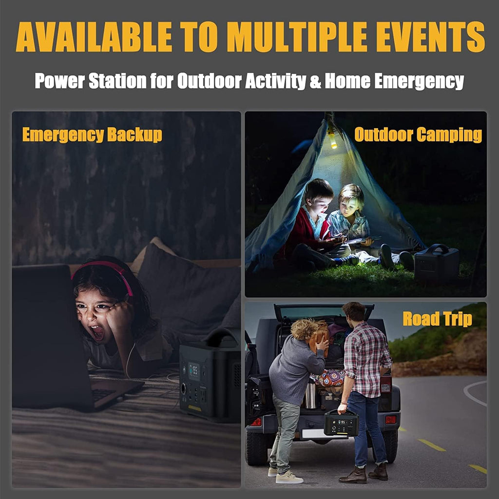 Portable Power Station 600W 626Wh Battery with 600W AC Outlet R31496