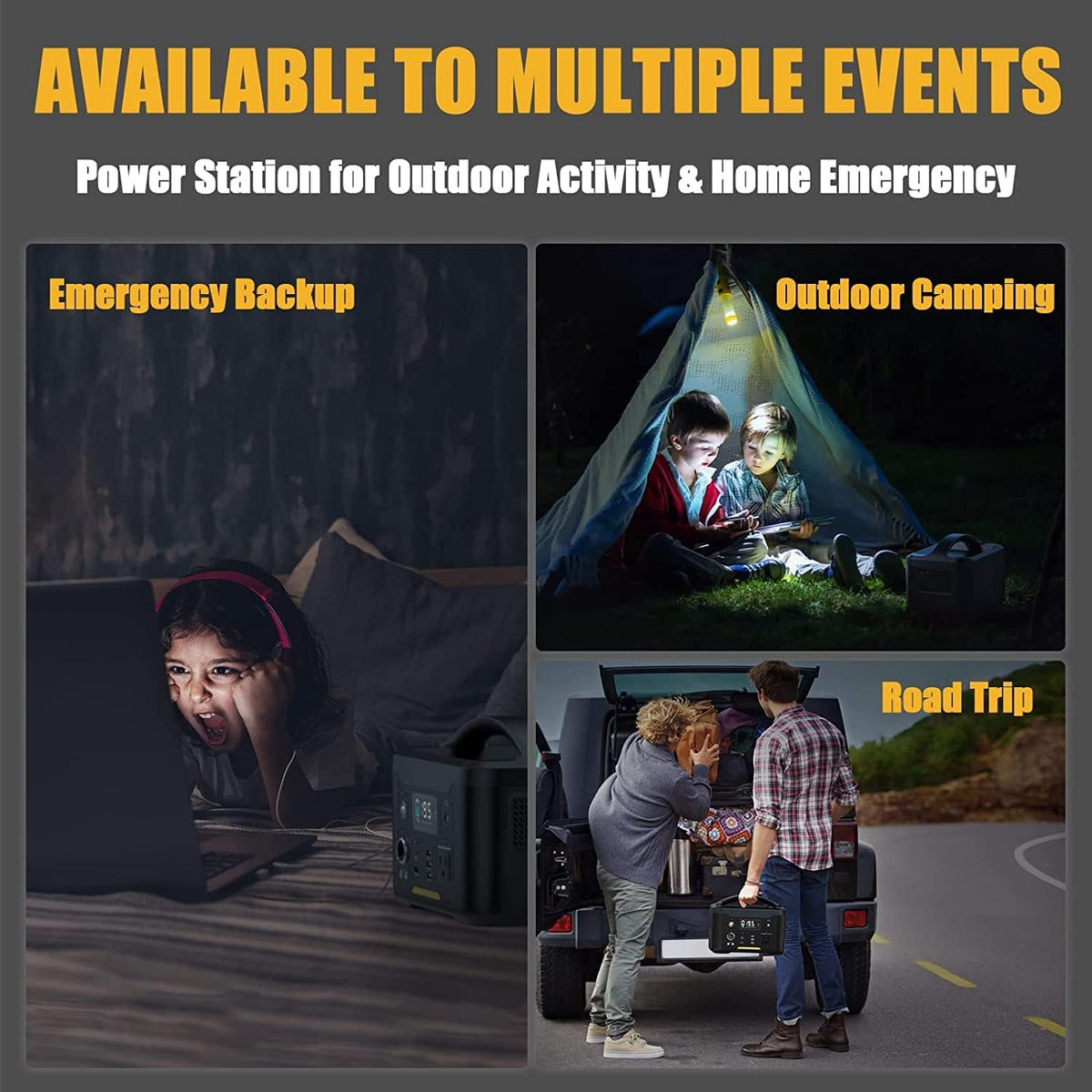 Portable Power Station 600W 626Wh Battery with 600W AC Outlet R31496