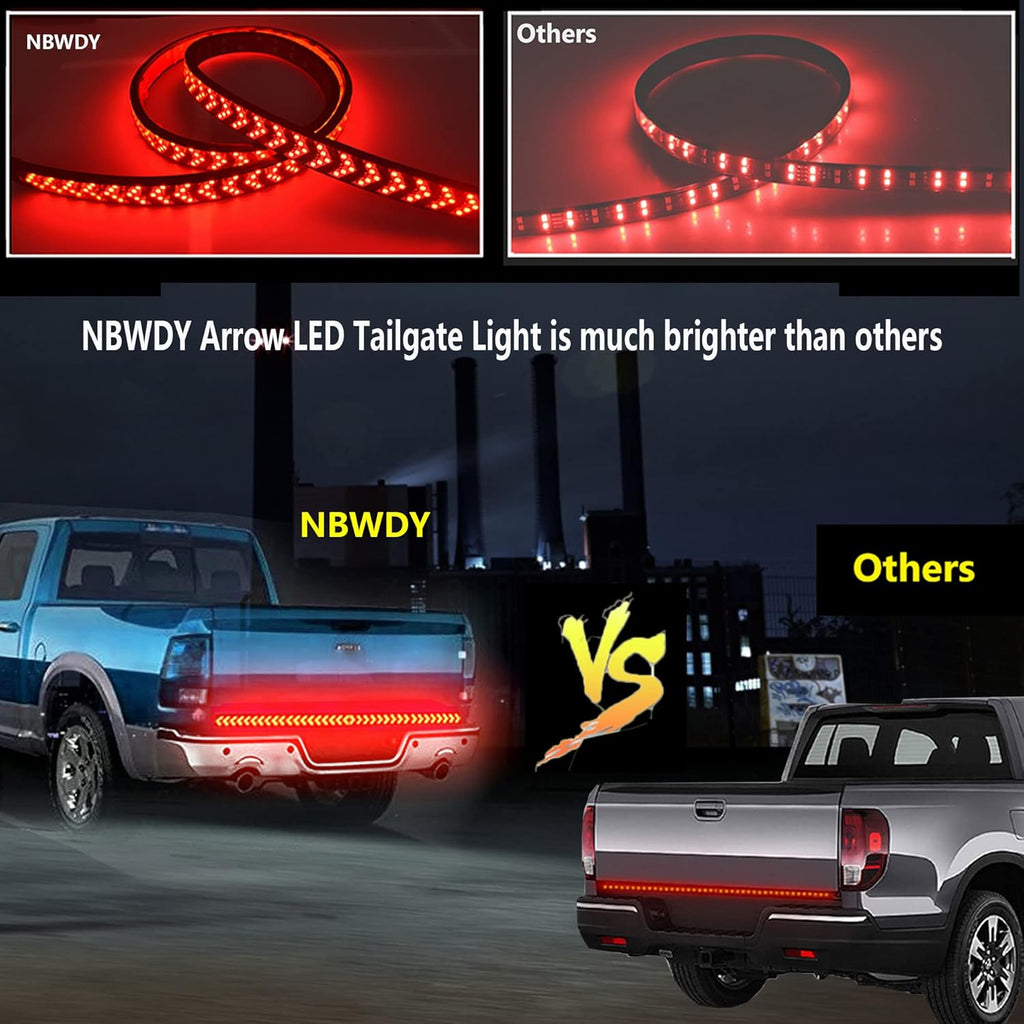 48in Waterproof 5-Row Truck Tailgate Light Bar Y20857