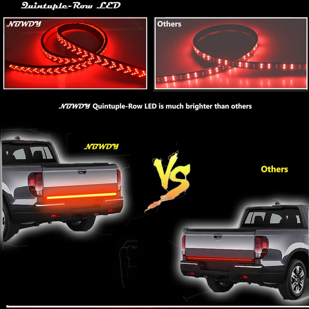 48in Waterproof 5-Row Truck Tailgate Light Bar Y20857