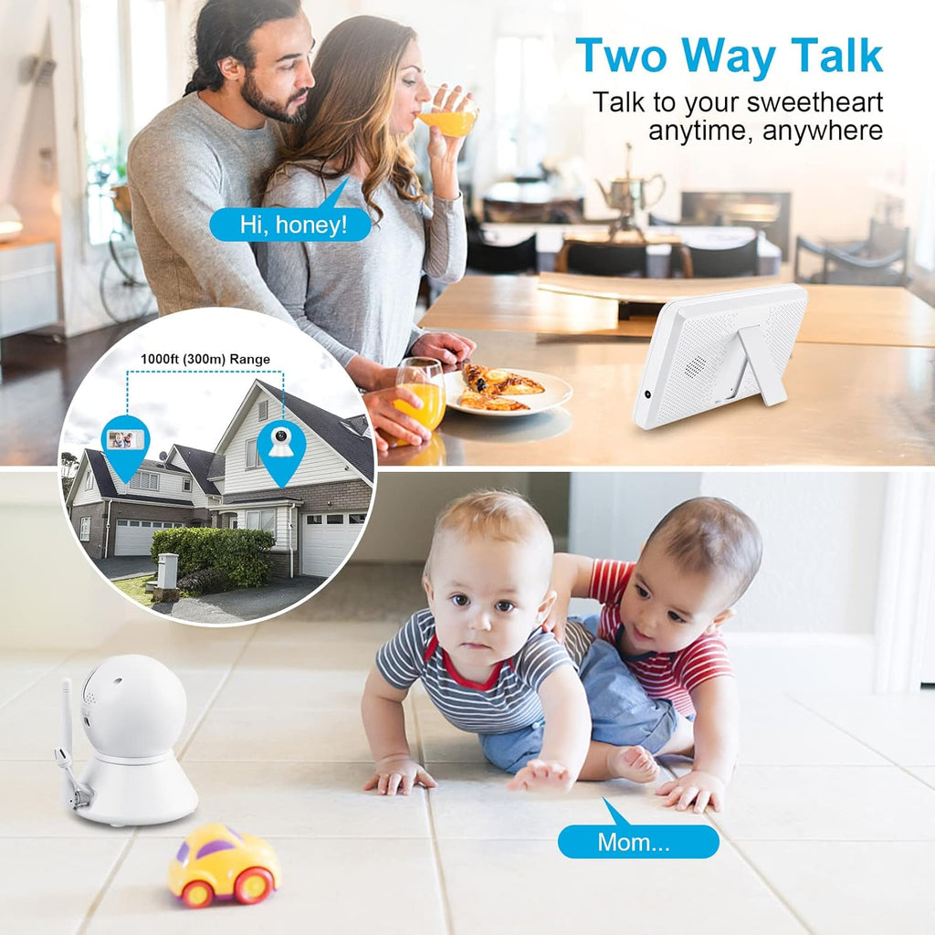 Video Baby Monitor with Camera and Audio, 5 Inch 720p HD Display Y1764