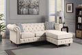 Beige Fabric Sectional Sofa Q682