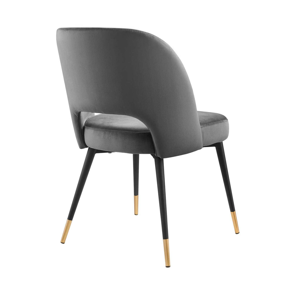 Navy Performance Velvet Dining Side Chair J96696