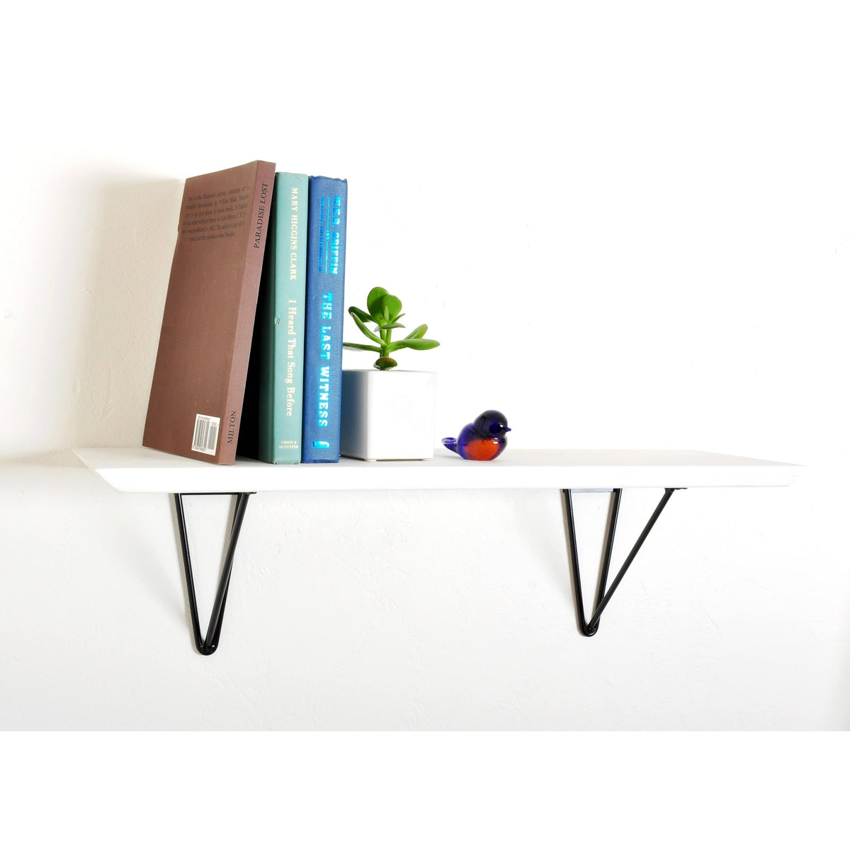 Black Wood Bracket Shelf R8347