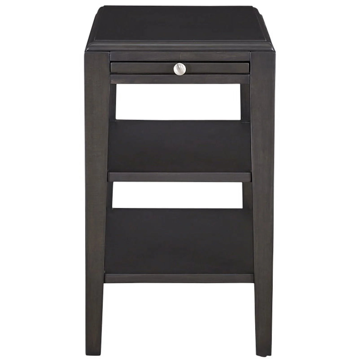 Espresso Brown Wood Chairside Table Z156