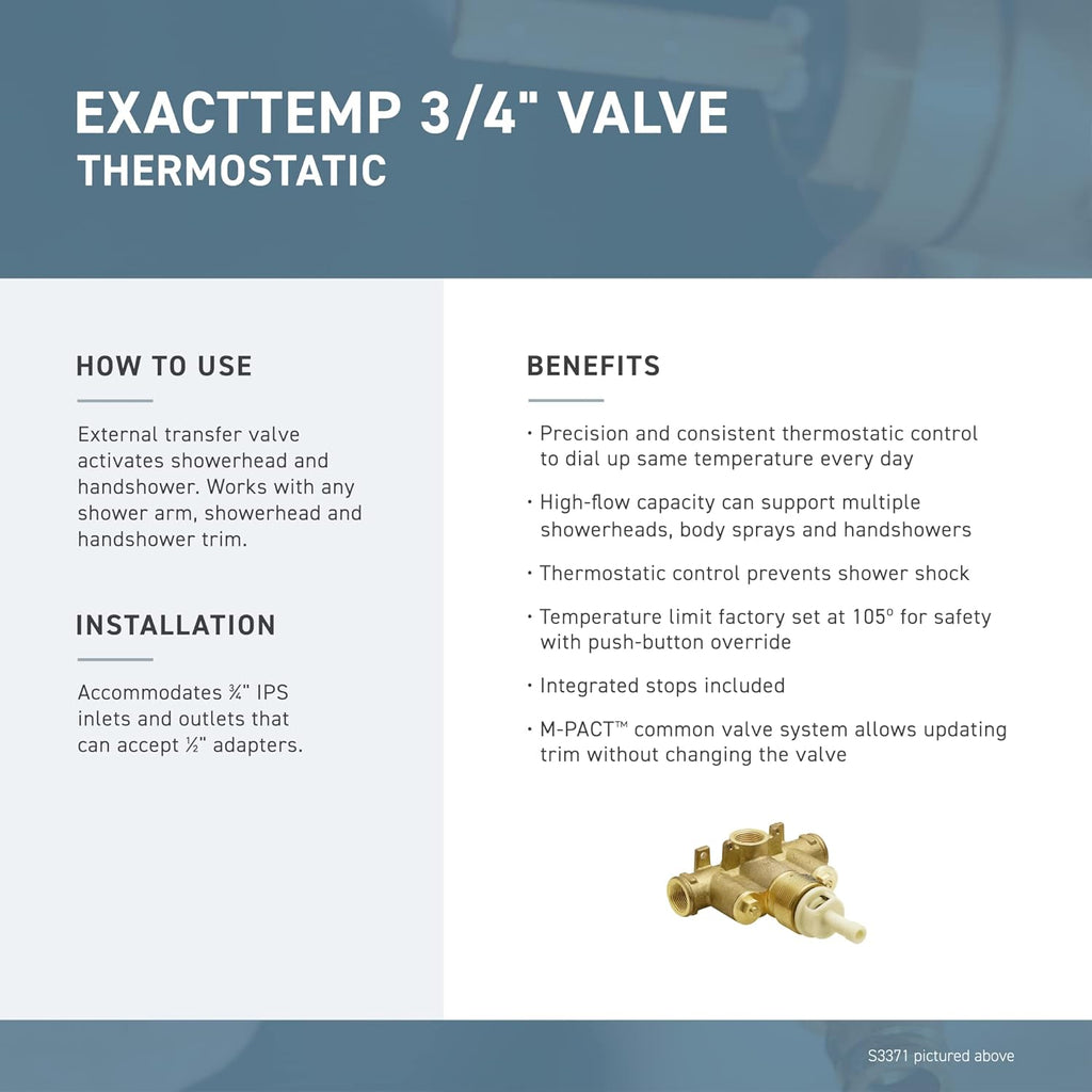 3/4-Inch IPS Shower Valve F646
