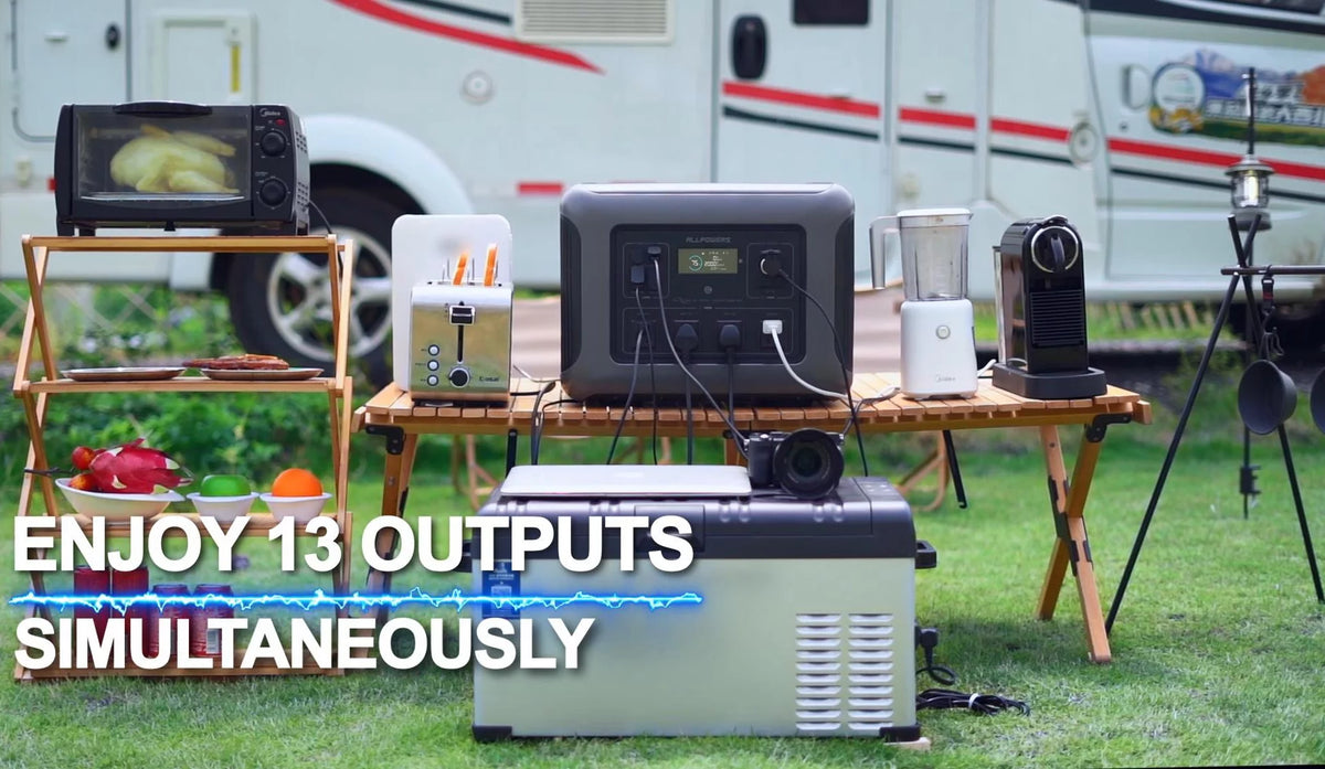 2500Watt 2016Wh LiFePO4 Portable Power Station with 4 Pack 100W Foldable Solar Panel H45215