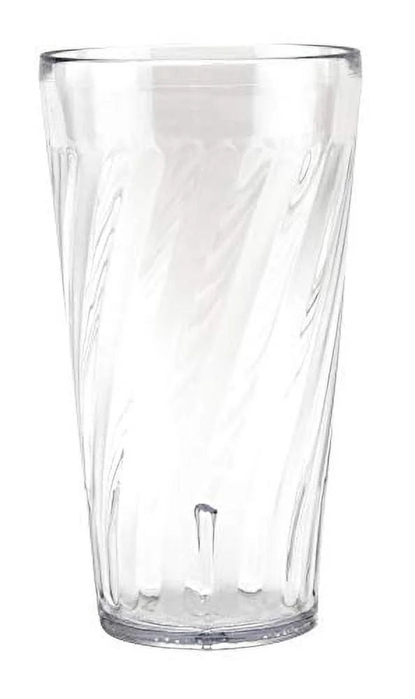 32 Ounce Clear Shatterproof Plastic Tumblers Set of 12 U1296
