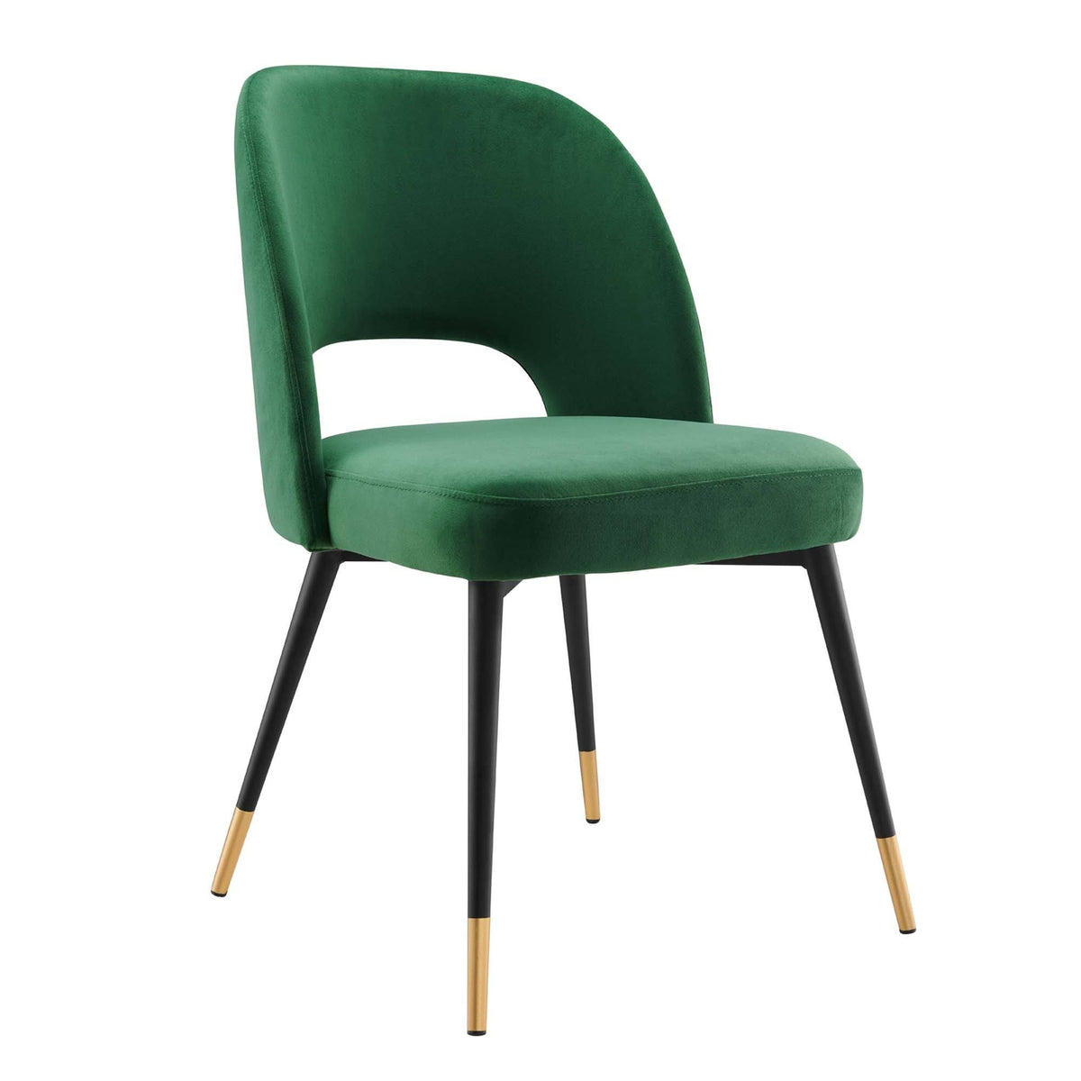Navy Performance Velvet Dining Side Chair J96696