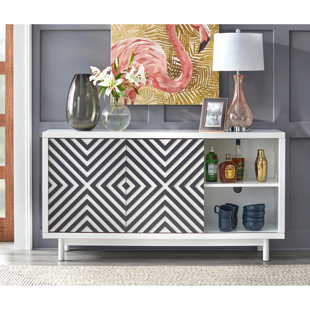 Mid-century Modern Buffet/Sideboard Tobacco Brown/Black X171628