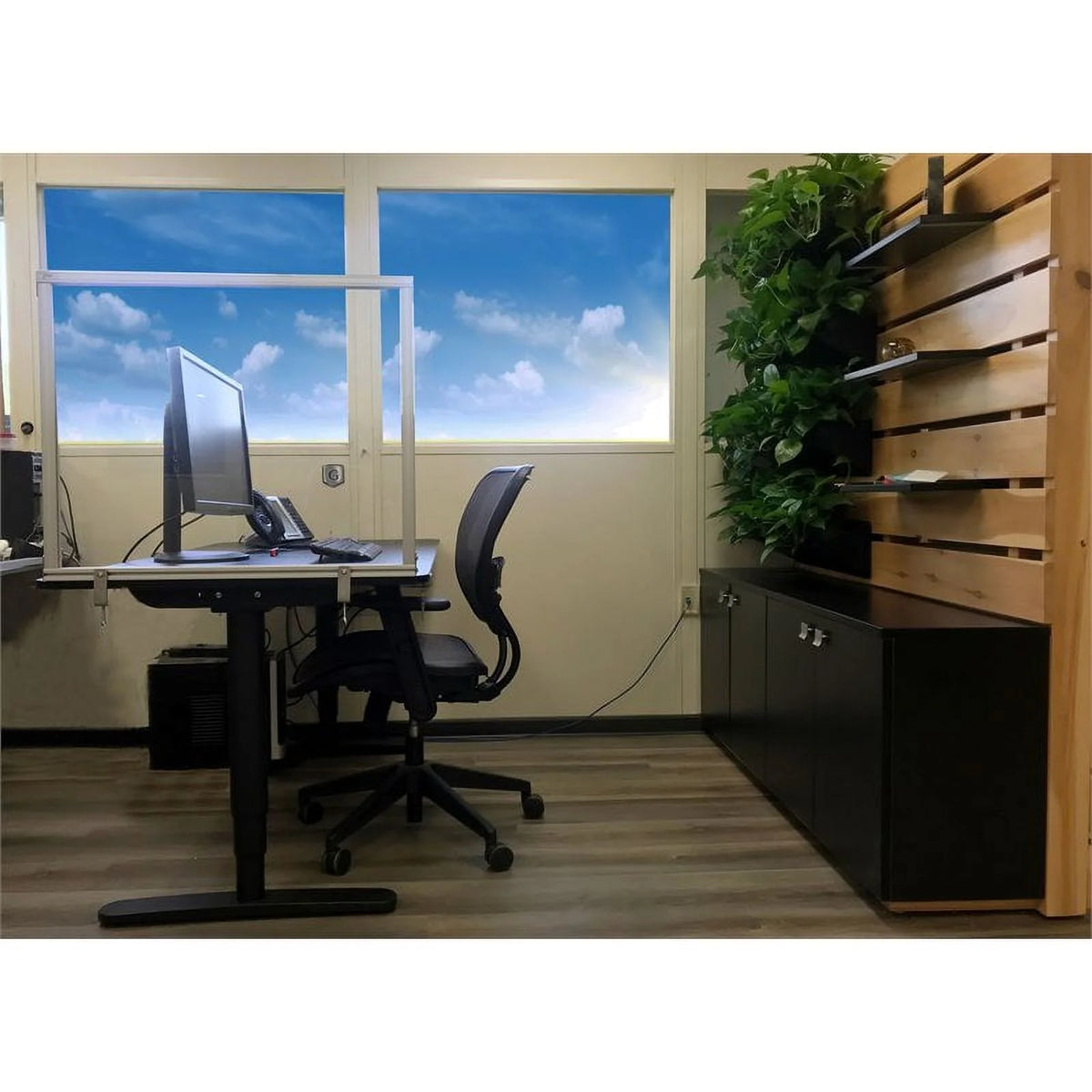 Clear 24" x 59" Desktop Divider S8984