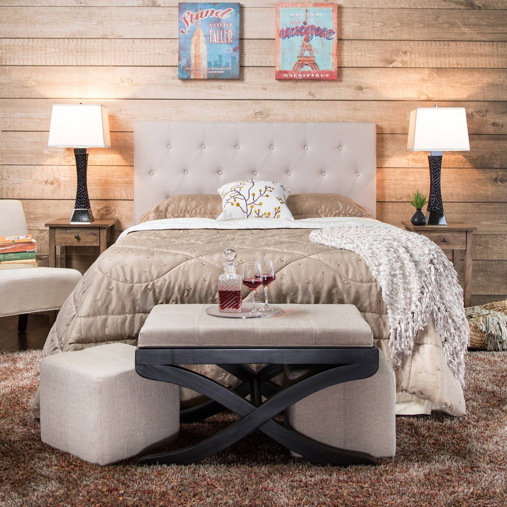 Grey Queen Linen Headboard E5247