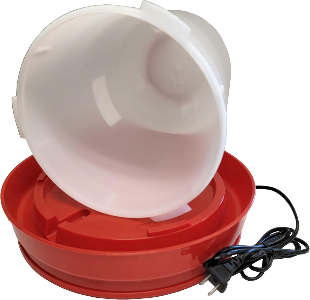 3.7 Gallon Heated Poultry Chicken Waterer with LED V945861