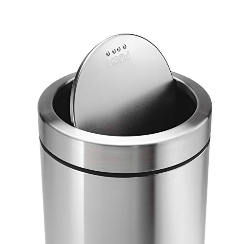 30 Liter 8 Gallon Brushed Stainless Steel Step Trash Can K828079