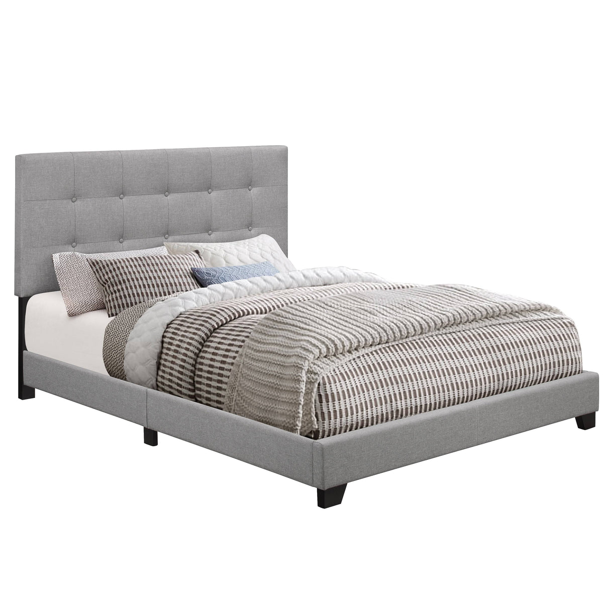Queen Upholstered Platform Bed B65908
