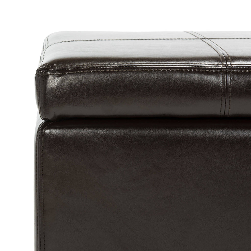 Brown Square Ottoman W387388