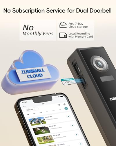 Dual Lens 2K HD Video Doorbell Camera with Chime X322