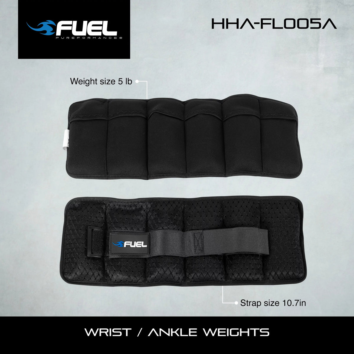 Adjustable Wrist/Ankle Weights 10-Pound Pair Q85749