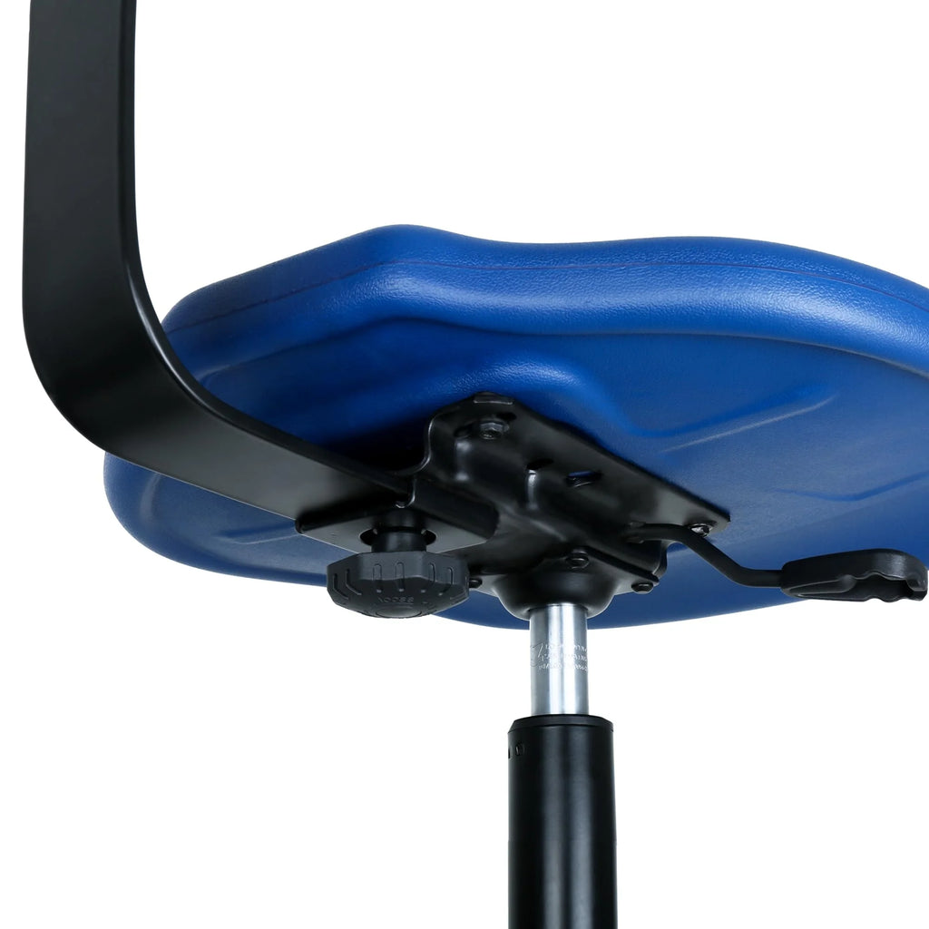 Blue Polyurethane Drafting Lab Stool Chair F114636
