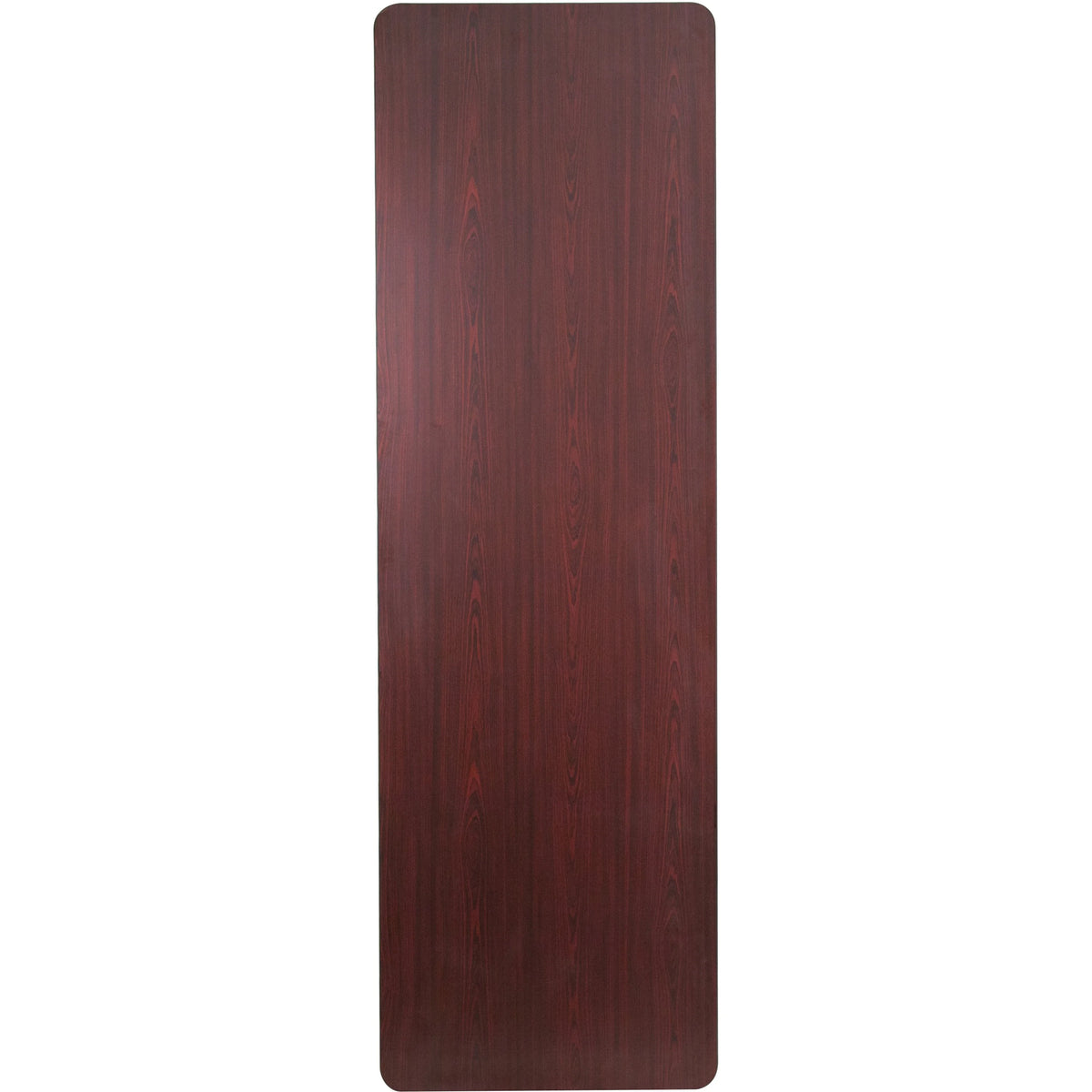 8-Foot Mahogany Melamine Laminate Folding Banquet Table D536