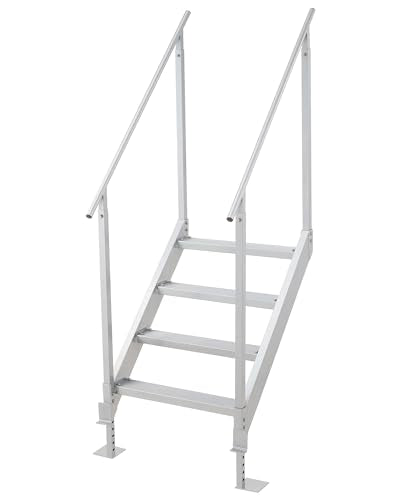 4 Step Aluminum Dock Ladder with Wide Step A30042