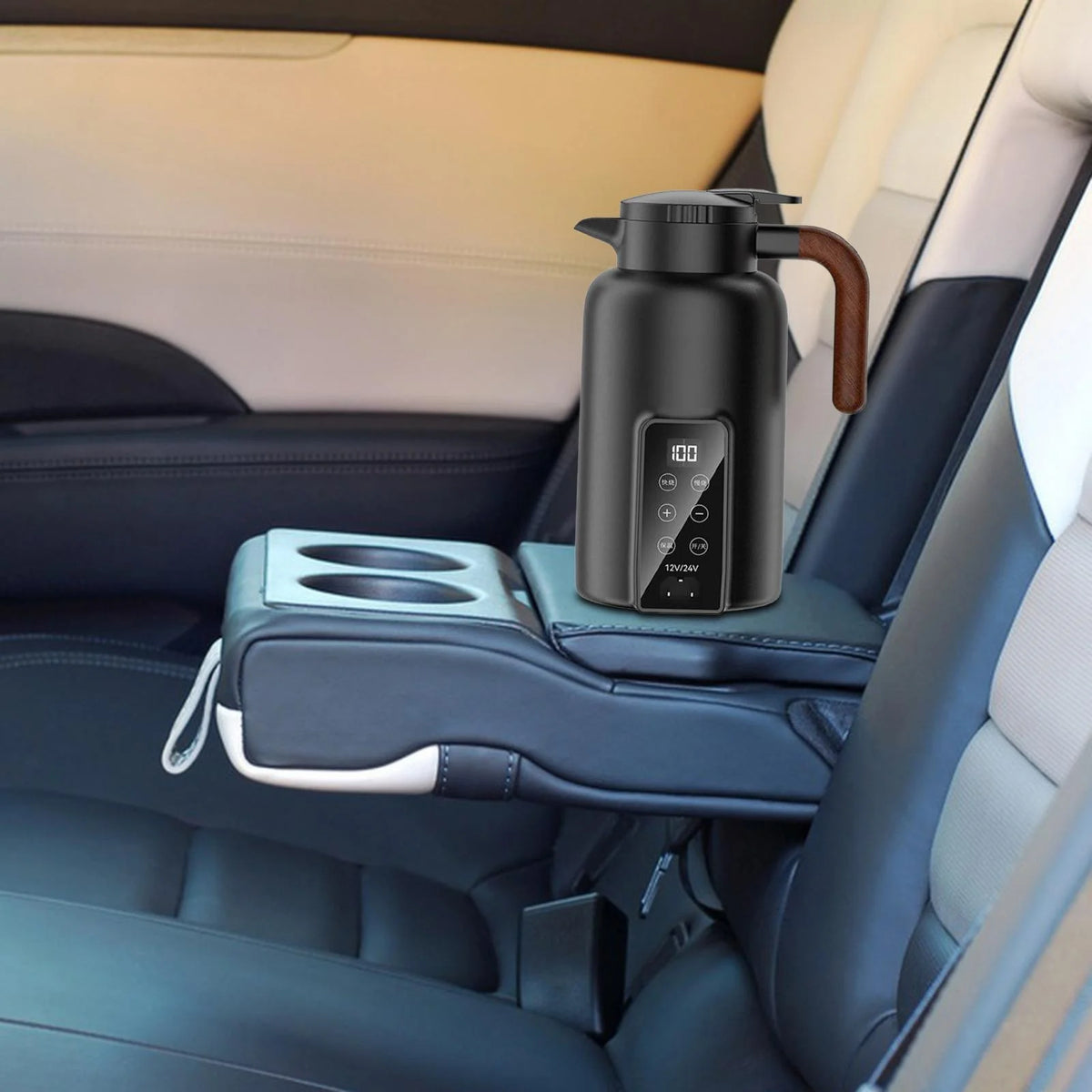 Car Heating Cup Electric Kettle Black T71127