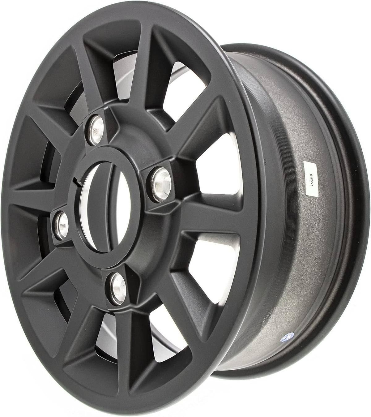 Front Rim 14 in. X 6 in. Wide Flash Black E4404