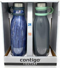 2 Pack Vacuum-Insulated Stainless Steel Water Bottles E19055