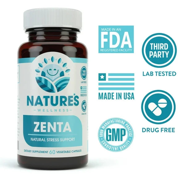 Calming Mood Supplement with GAB, 5-HTP, Ashwagandha, Chamomile, DMAE, 60 ct K3628