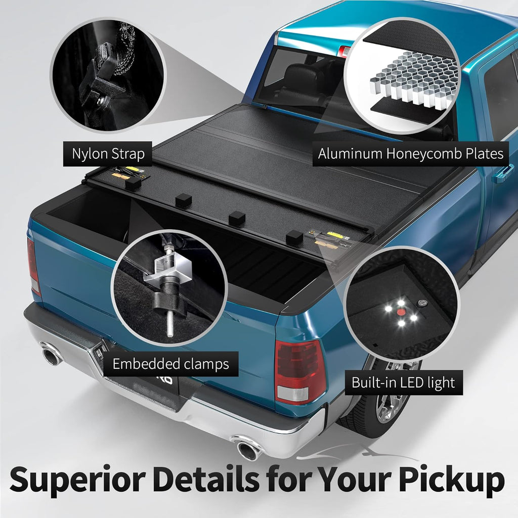 Hard Quad-fold Truck Bed Tonneau Cover W72074