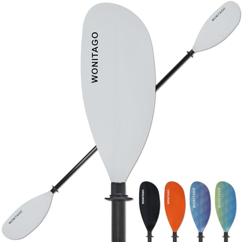 Adjustable Fiberglass Shaft Nylon Blade Kayak Paddle E3665