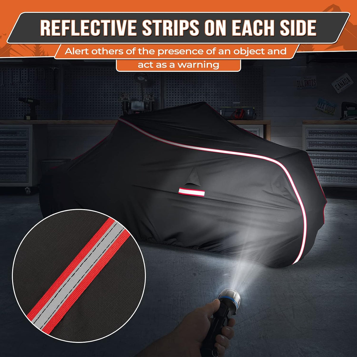 Outdoor Protection Cover with Reflective Strip C679