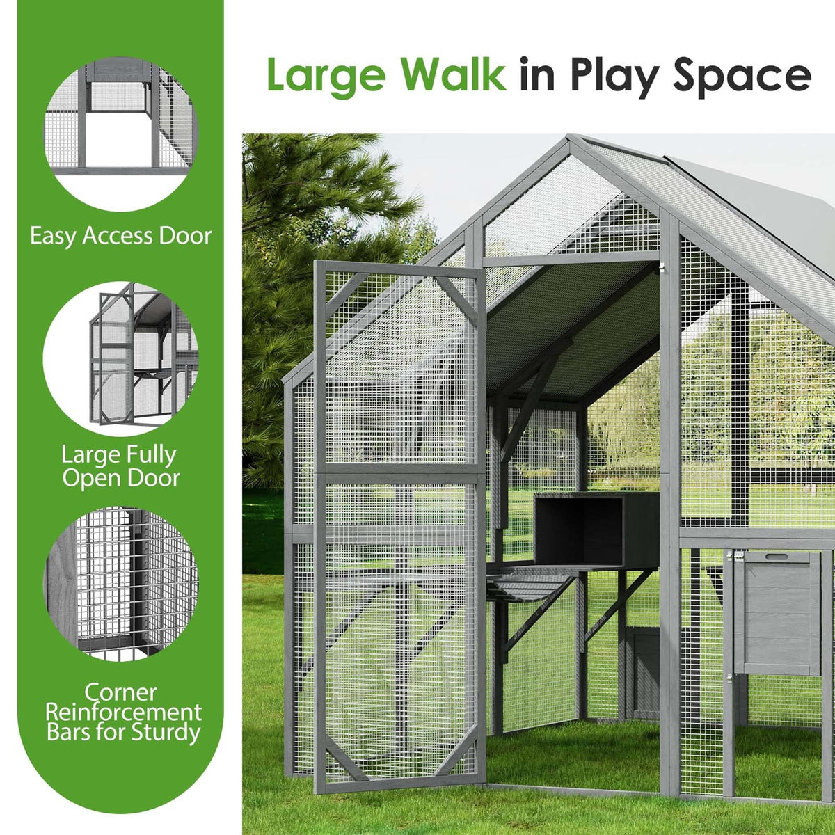 Large Cat Enclosure with UV Proof Cover K526