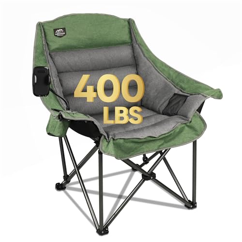 Oversized XL Folding Camping Chair with Cup Holder and Carry Bag T254338