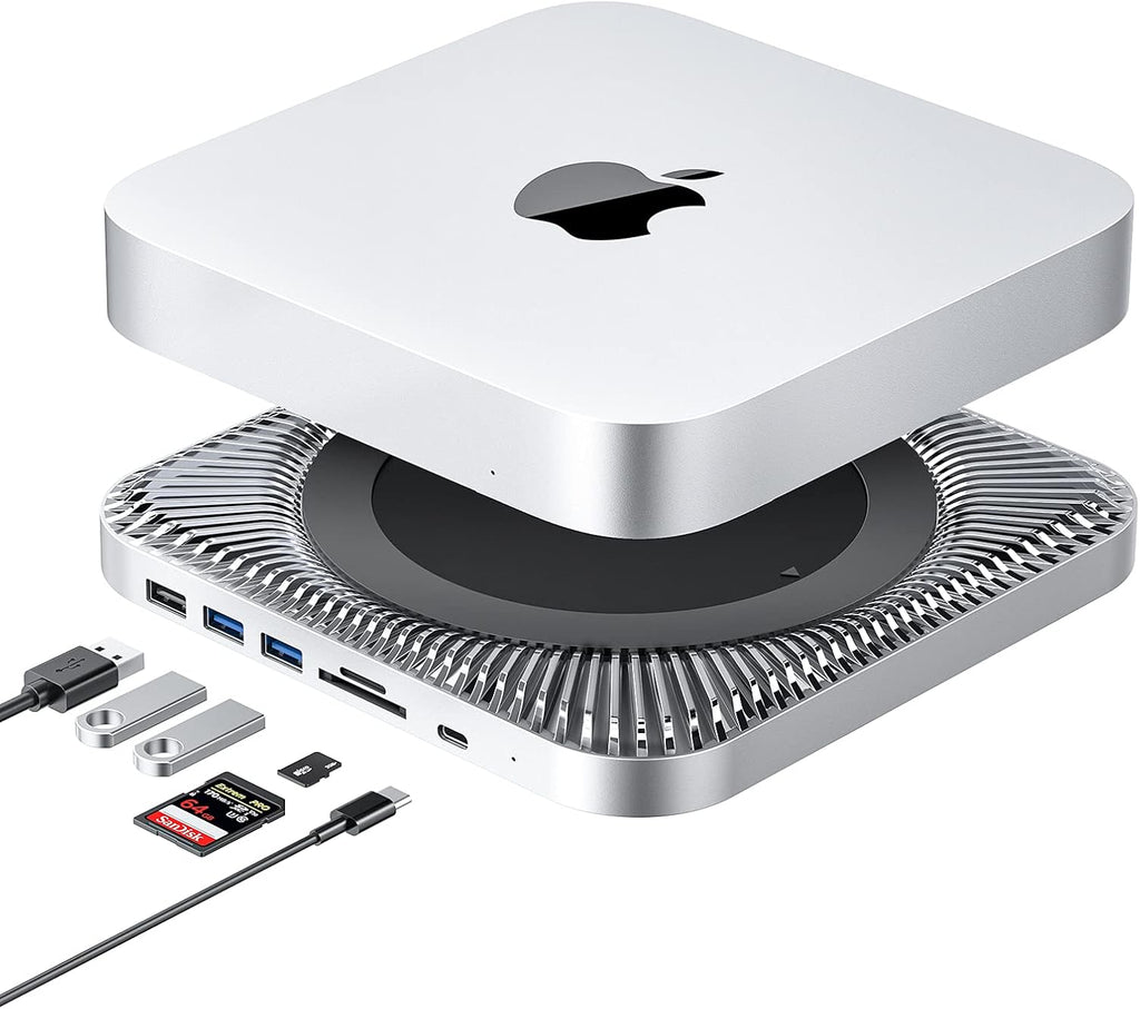 USB-C Hub with Hard Drive Enclosure, SATA SSD/HDD Slot, USB 3.0/2.0 Port, TF/SD Card Readers X8018