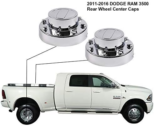 Chrome Rear Wheel Center Hub Caps Replacement 2pcs U533