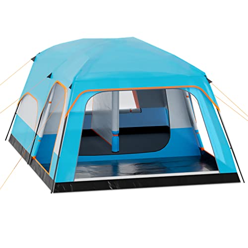 Coffee 5-8 Person Waterproof Windproof Tent with Carry Bag W293