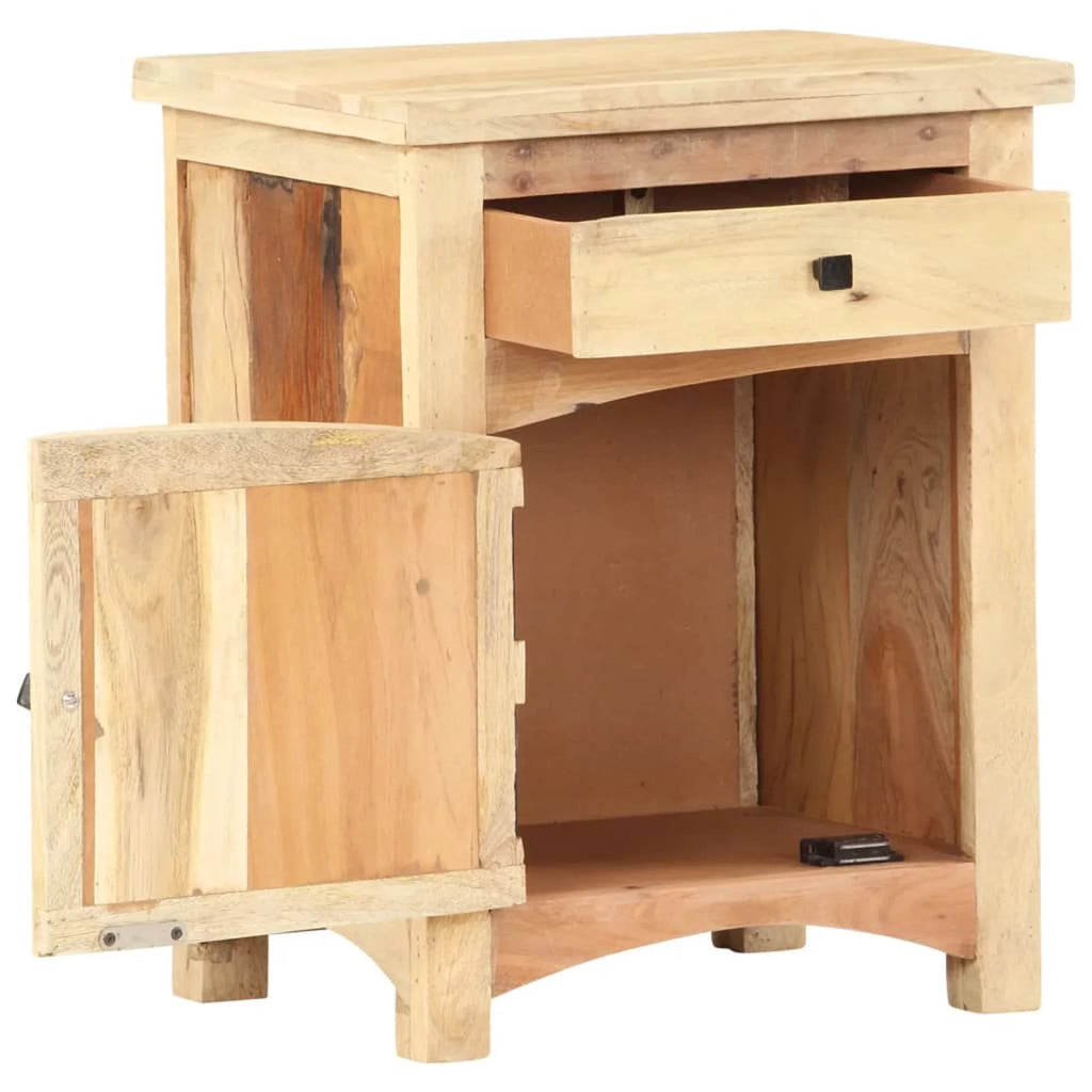 Bedside Cabinet Solid Reclaimed Wood K191