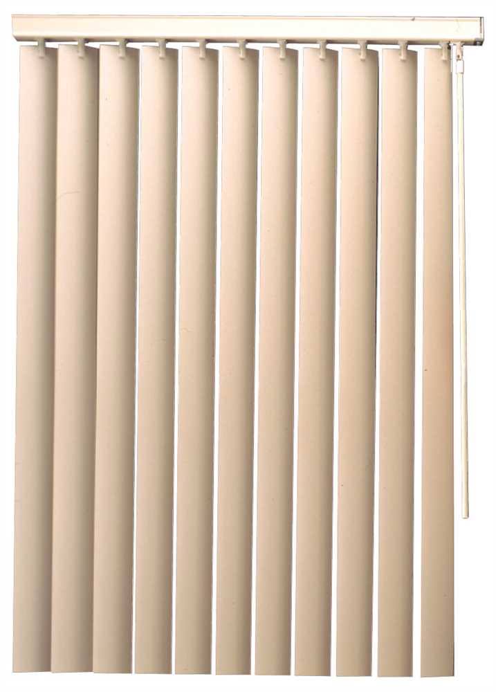 3.5-inch PVC Vertical Blinds, Alabaster, 35x72 in. M549