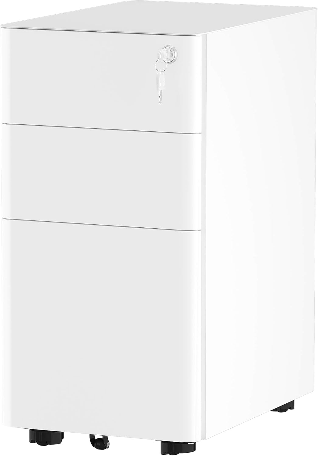 Black 3-Drawer Metal Filing Cabinet C756588