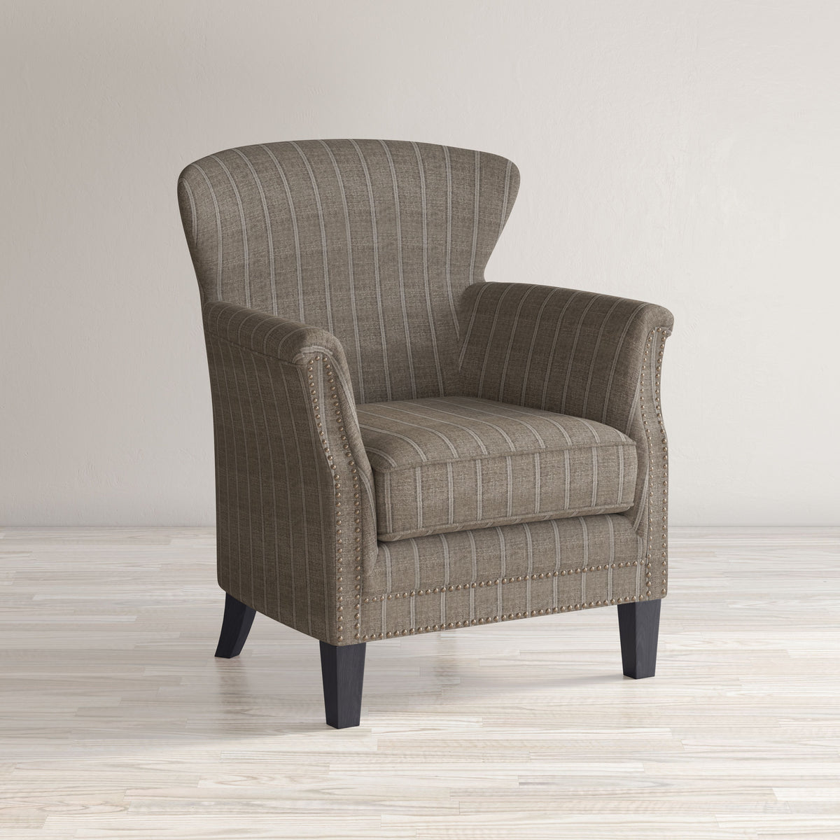 Classic Upholstered Accent Chair with Nailhead Trim X76478