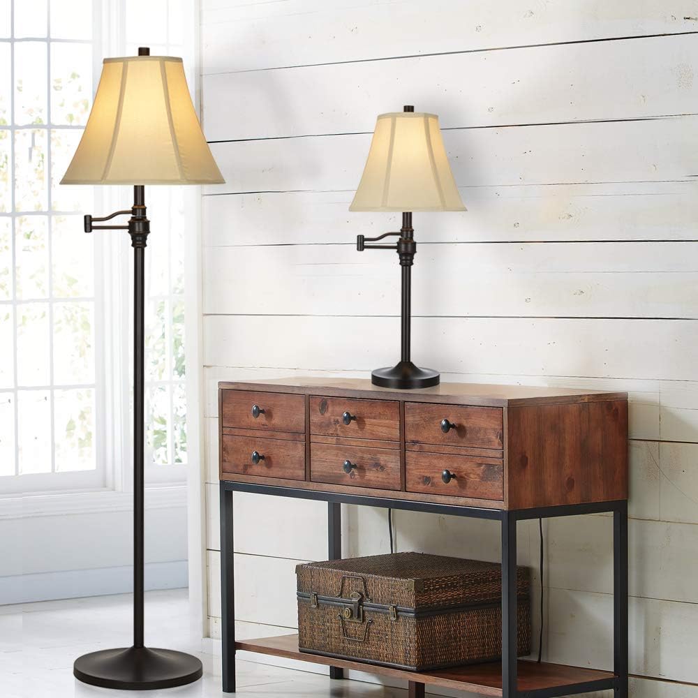 Bronze Adjustable Swing Arm Desk Lamp K332343