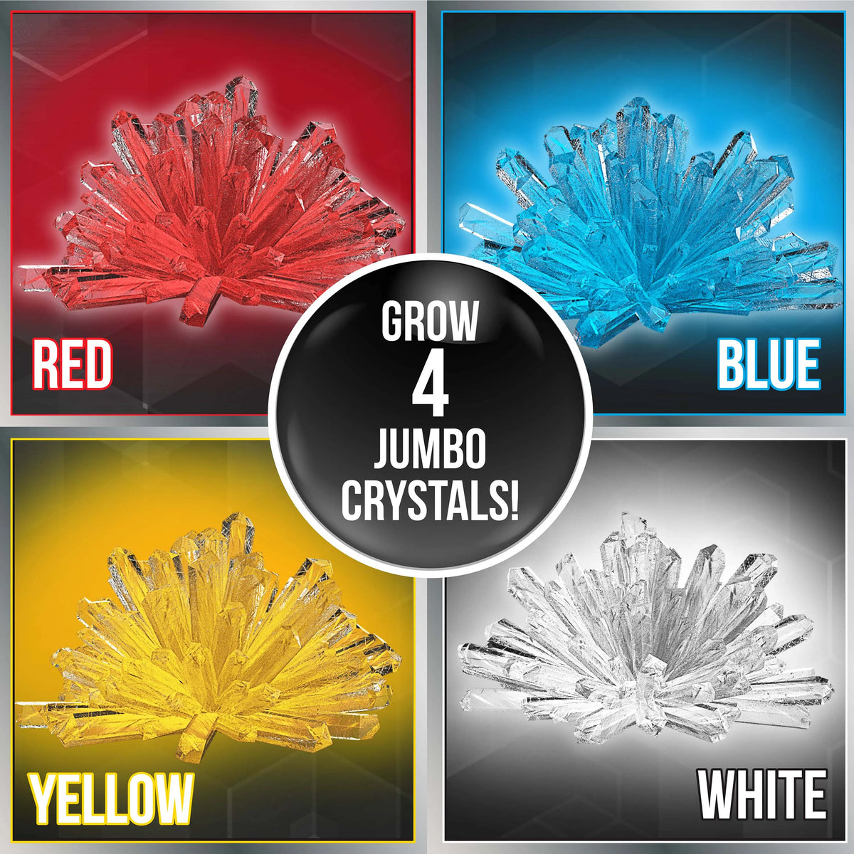 Crystal Growing Science Set with Light Up Display Dome Y34300