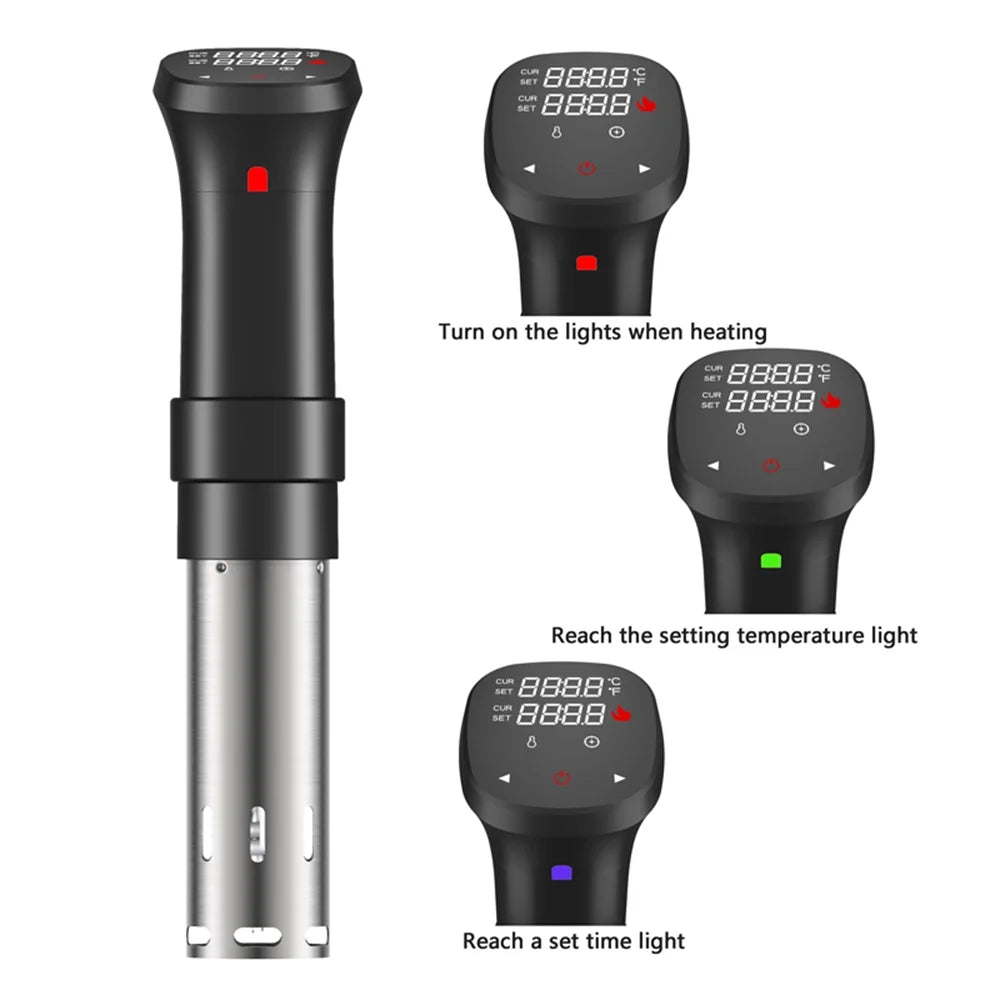 1100W Sous Vide Cooker Waterproof with Display Screen T589